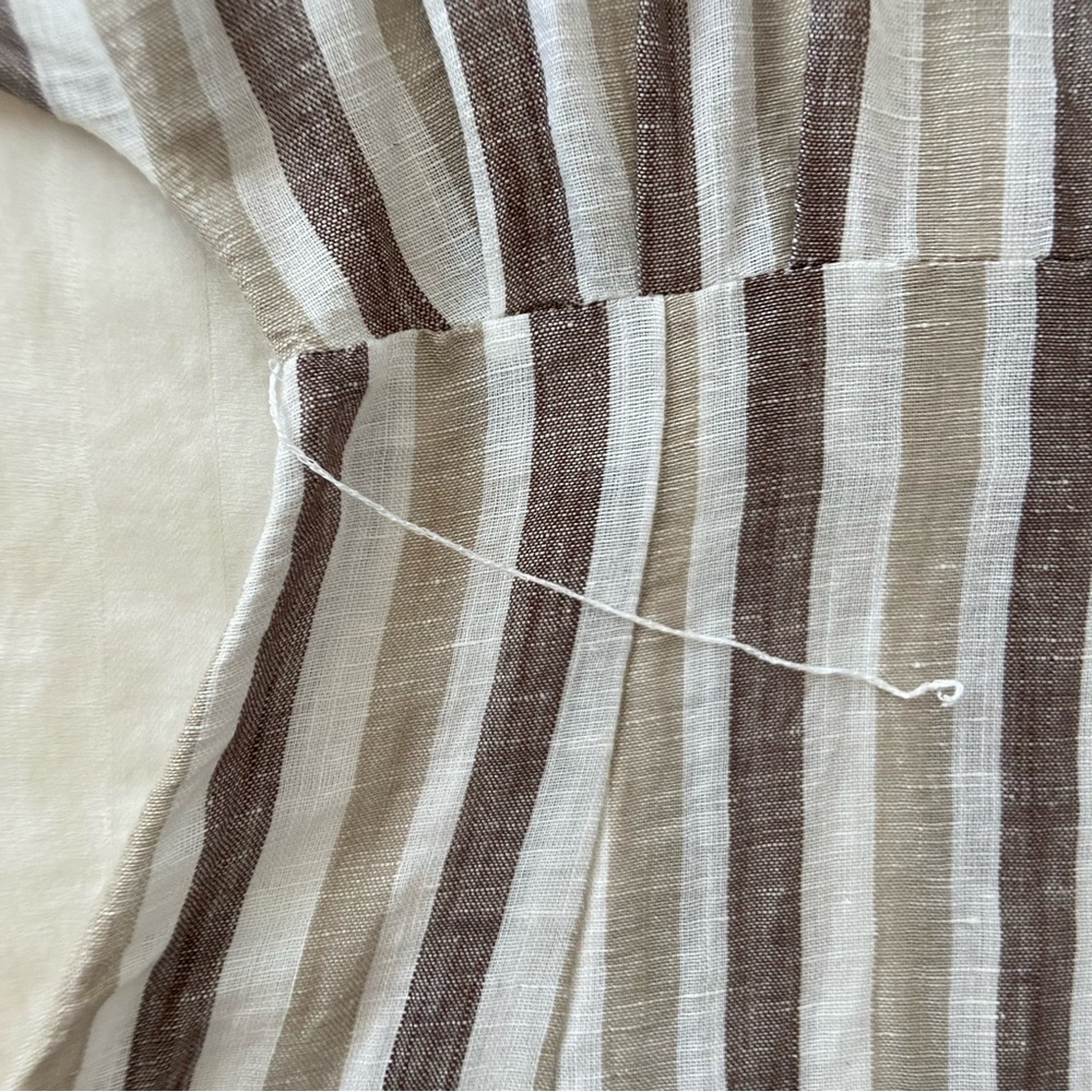 Free People Monday Light Grey Striped Midi Dress - Picture 16 of 16